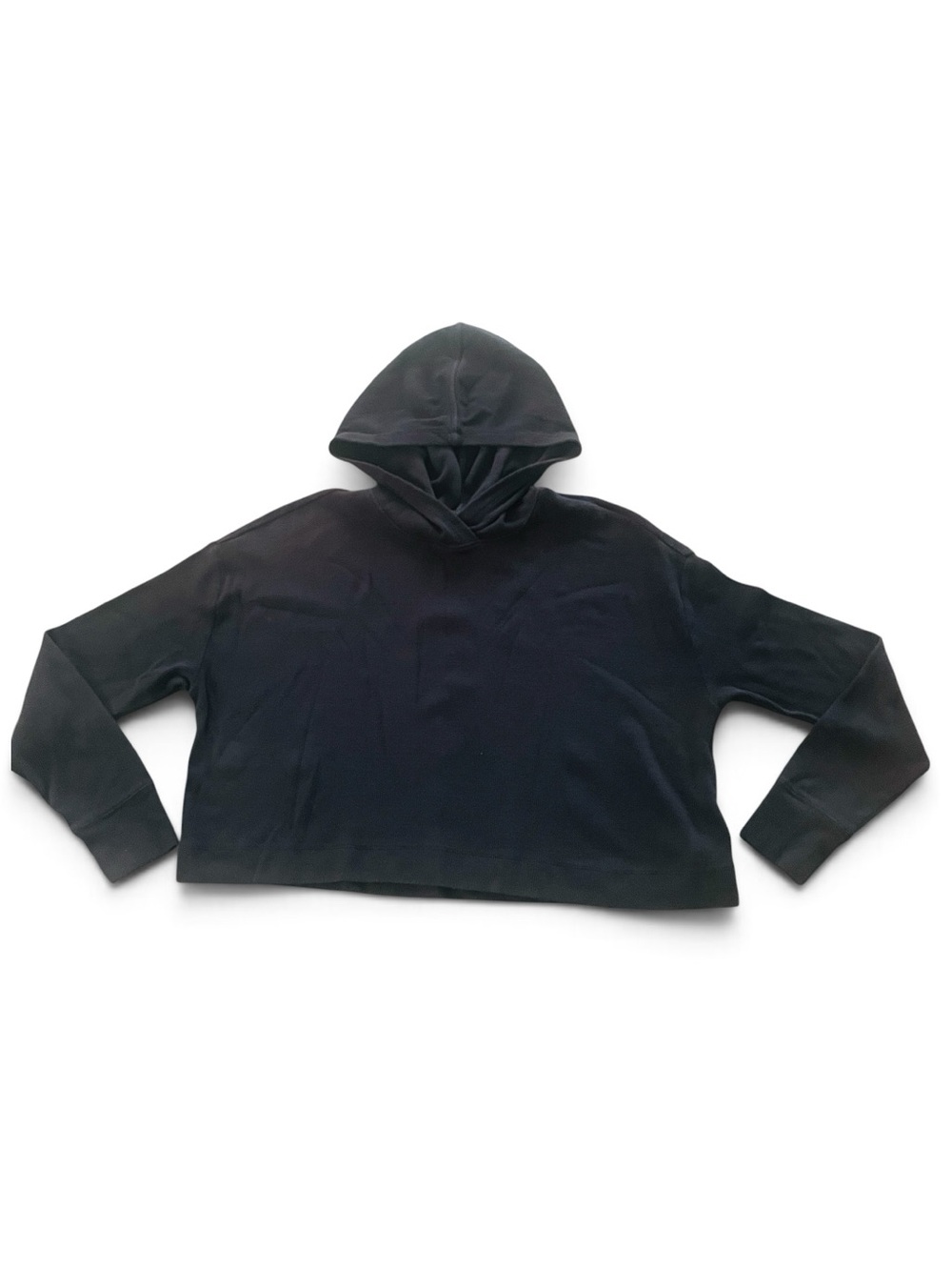 Athleta Black Hooded Pullover Top XXS